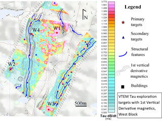 VTEM-based Exploration Targets, West Block